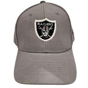 Oakland Raiders JFH Headwear Grey Baseball Cap NFL Embroidered Shield Hat